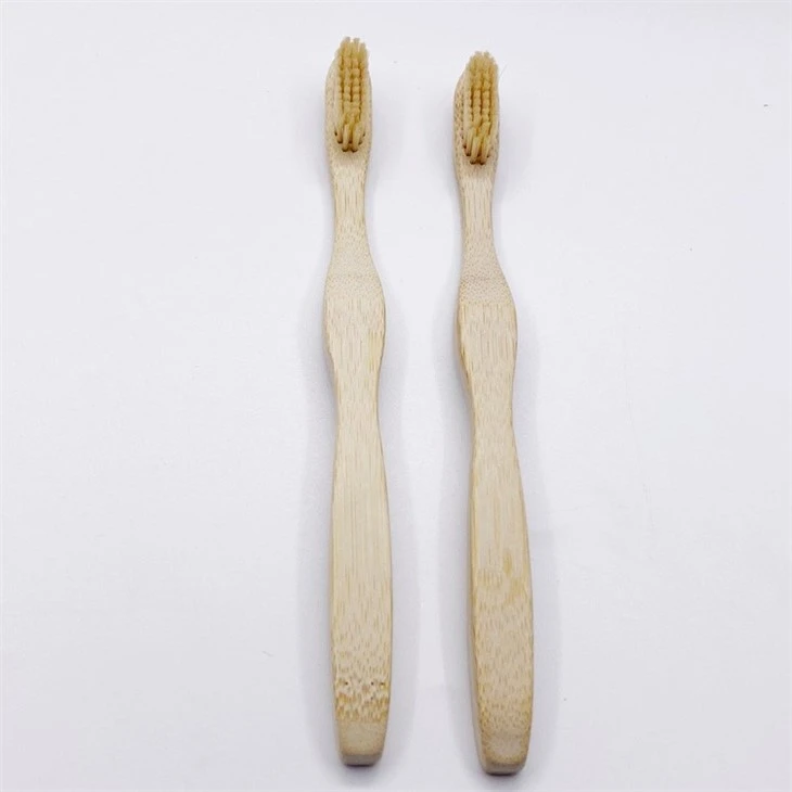 wave handle new shape bamboo toothbrush